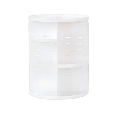Organizador Porta Maquiagem Giratório 360° Ajustável Multifuncional Cor:branco