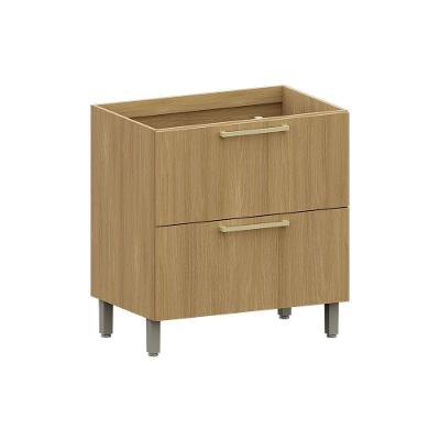 Balcão De Cozinha 80cm 1 Pt 2 Gav Elegance Luciane Móveis Freijó/freijó Brasil