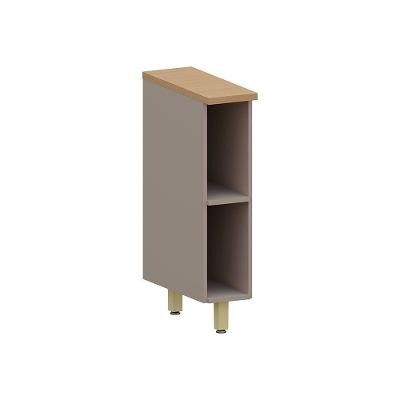 Balcão Nicho 20cm Com Tampo Lumina Luciane Móveis Cinammon/cinammon