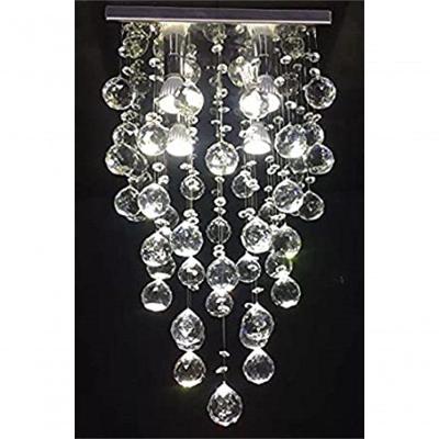 Lustre Para Sala, Quarto, Hall, Cozinha, Sala De Jantar, Corredor Em Cristal K9 Base 30x30 60cm