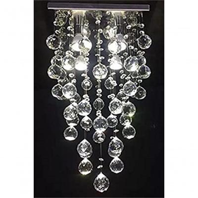 Lustre Para Sala, Quarto, Hall, Cozinha, Sala De Jantar, Corredor Em Cristal K9 Base 30x30 70cm