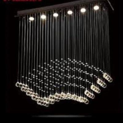 Lustre Para Sala, Quarto, Sala De Jantar, Em Cristal K9 Base 18x100 80cm