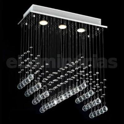 Lustre Para Sala, Quarto, Cozinha, Sala De Jantar Cristal K9 Base 18x70 90cm