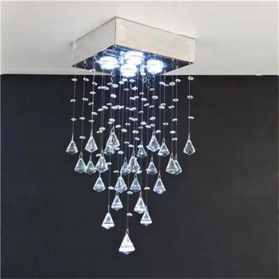 Lustre Para Sala, Quarto, Cozinha, Em Cristal K9 Base 20x20 40cm