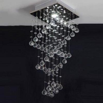 Lustre Para Sala, Quarto, Cozinha, Hall, Corredor Sala De Jantar Em Cristal Base K9 30x30 70cm