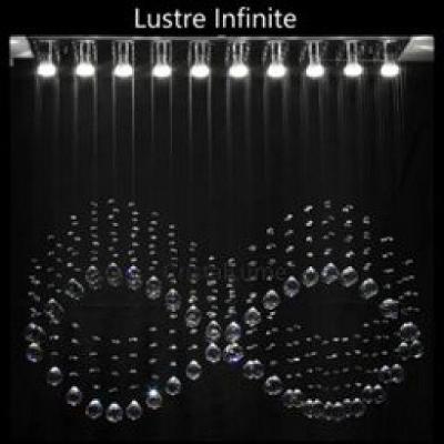 Lustre Para Sala, Quarto, Hall, Sala De Jantar Em Cristal K9 Base 18x100 90cm