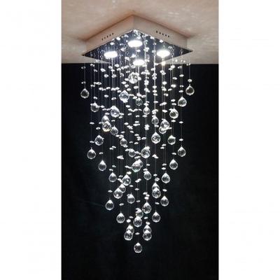 Lustre Para Sala, Quarto, Hall, Sala De Jantar, Cozinha Em Cristal K9 80cm