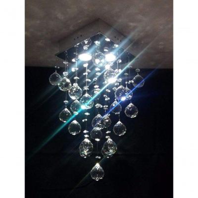 Lustre Para Sala, Quarto, Cozinha Em Cristal K9 Base 20x20 60cm