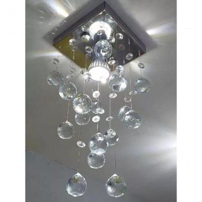 Lustre Para Sala, Quarto, Hall, Cozinha Em Cristal K9 Base 14x14 60cm