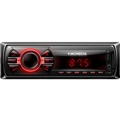 Som Automotivo Mondial Blueth 180w Rms - Entradas Usb Sd Aux Mp3