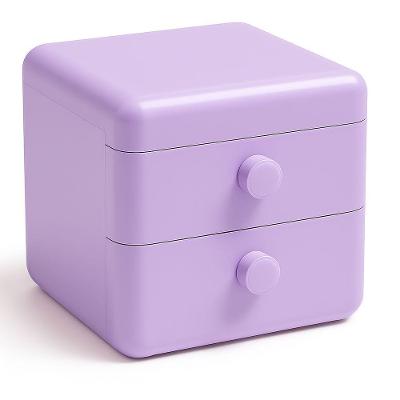 Mini Gaveta De Armazenamento Organizadora - Roxo