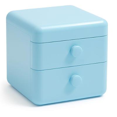 Mini Gaveta De Armazenamento Organizadora - Azul