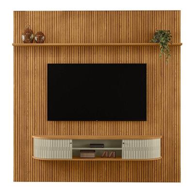 Combo Home Suspenso + Painel Para Tv 60 Polegadas New Bugatti - 7 Decor Cumaru E Opala