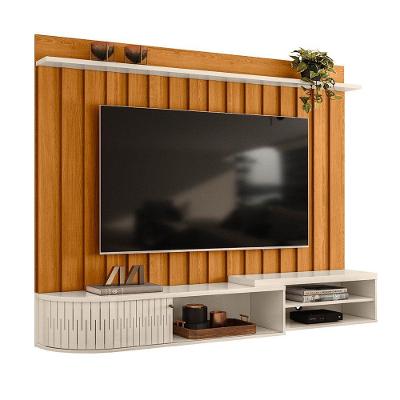 Painel Bancada Suspensa Para Tv 60 Polegadas ímola - 7 Decor Cinamomo E Off White