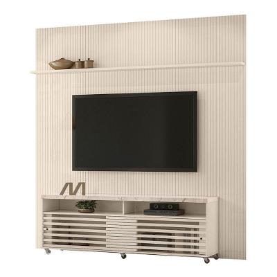 Combo Painel De Tv 60 Polegadas + Rack Frizz New Prestige - 7 Decor Calacata E Off White