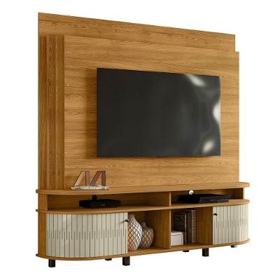Combo Home + Painel Para Tv 60 Polegadas Daytona - 7 Decor Cumaru E Opala
