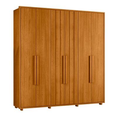 Guarda-roupa Casal Portinari Ripado 6 Portas 4 Gavetas - 7 Decor Cinamomo