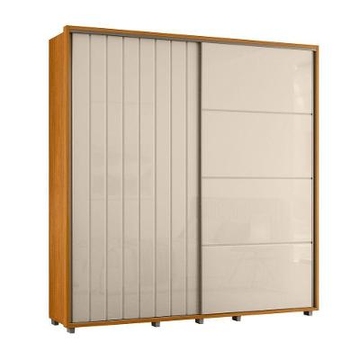 Guarda Roupa Monet 100% Mdf - 2 Porta De Correr Com Amortecimento - 4 Gavetas Com Corrediças Telescópicas