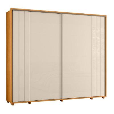 Guarda-roupa Casal Dalí Ripado Com Escada 2 Portas 8 Gavetas - 7 Decor Cinamomo