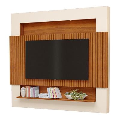 Painel Home Suspenso Riviera Ripado Freijó-off White Para Tv Até 75? - Móveis Luapa Freijó-off White