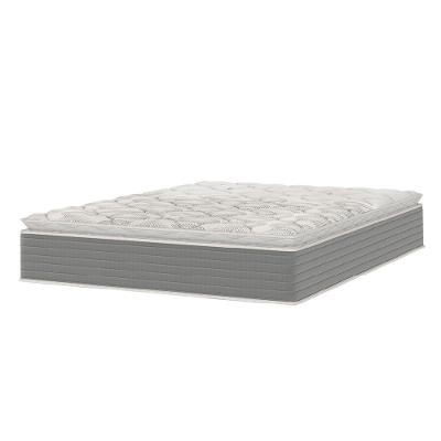 Colchão Casal Molas Ensacadas Pillow Top 138x188x25cm Martino Cinza Umaflex Cinza
