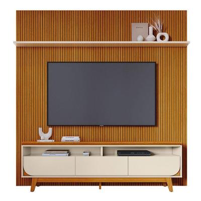 Combo Painel De Tv 60 Polegadas + Rack Luna - 7 Decor Cinamomo E Off White