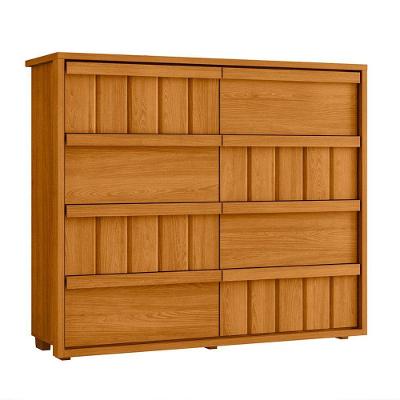 Cômoda Tarsila 100% Mdf Ripado 8 Gavetas - 7 Decor Cinamomo