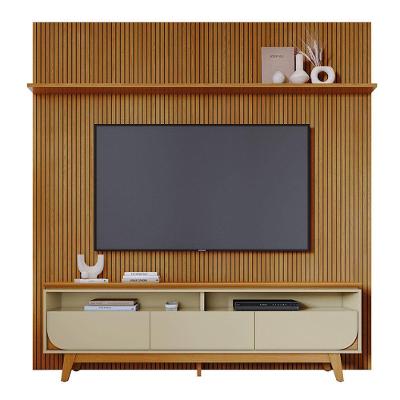 Combo Painel De Tv 60 Polegadas + Rack Luna - 7 Decor Cumaru E Opala
