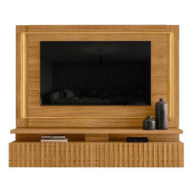 Painel Bancada Suspensa Para Tv 60 Polegadas Gaia - 7 Decor Cumaru