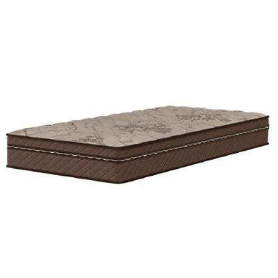Colchão Solteiro Molas Ensacadas 88x188x25cm Tokio Marrom Umaflex - Suporta Até 120kg Por Pessoa Marrom