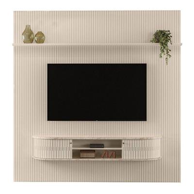 Combo Home Suspenso + Painel Para Tv 60 Polegadas New Bugatti - 7 Decor Calacata E Off White