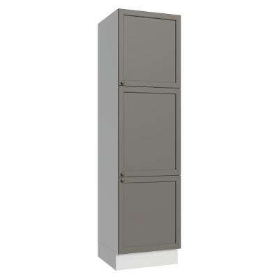 Paneleiro 60 Cm 3 Portas Vik Madesa Branco/cinza