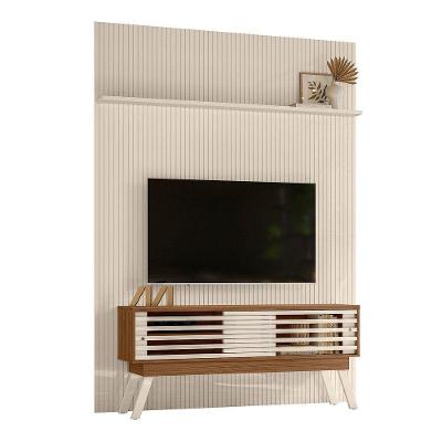 Combo Painel De Tv 60 Polegadas + Rack Frizz New Premium - 7 Decor Naturale E Off White