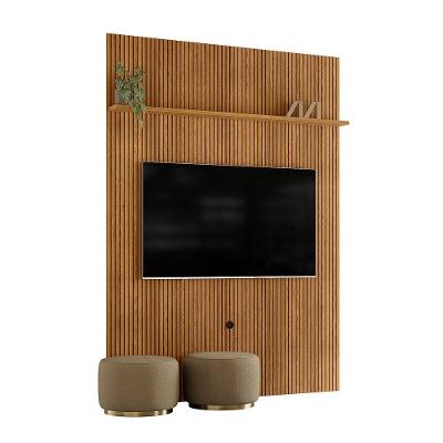 Painel Piso Teto New Interlagos - 7 Decor Cumaru