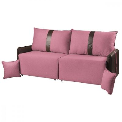 Sofá Para Sala Reclinavel Estofado Doux 200cm Veludo Rosa