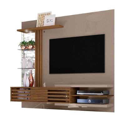Painel Bancada Suspensa Para Tv 60 Polegadas Frizz Supreme - 7 Decor Fendi E Naturale