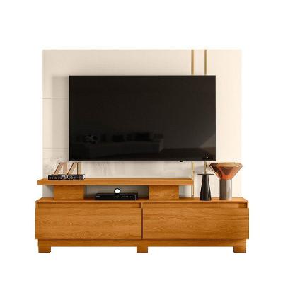 Combo Home Com Pés + Painel Para Tv 60 Polegadas New Apolo - 7 Decor Cinamomo E Off White