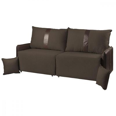 Sofá Para Sala Reclinavel Estofado Doux 200cm Veludo Tabaco