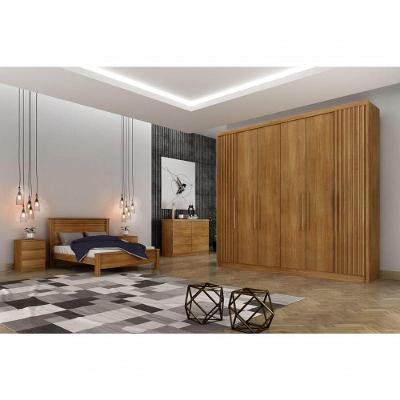 Guarda Roupa Casal 6 Portas 6 Gavetas - Granada Ripado-cumaru - Móveis Novo Horizonte