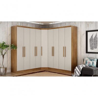 Modulado Closet Completo 9 Portas 6 Gavetas - Rizon-cumaru-fendi - Móveis Novo Horizonte