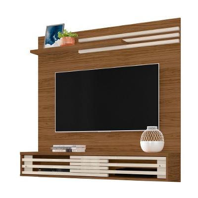 Painel Bancada Suspensa Para Tv 60 Polegadas Frizz Sublime - 7 Decor Naturale E Off White