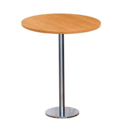 Mesa Pisa Beta Bistrô Fratini 107,50cm (a) Disco Redondo Inox Tampo Mdp Redondo Samba 80cm (l)