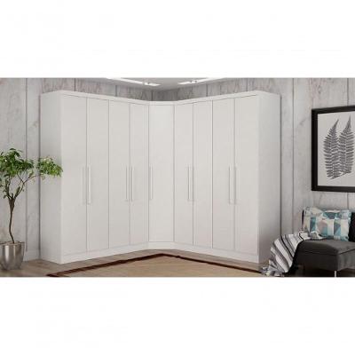 Modulado Closet Completo 9 Portas 6 Gavetas - Rizon-branco - Móveis Novo Horizonte