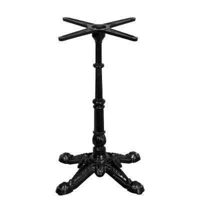 Base De Mesa Apus Em Ferro Preto 75 Cm (alt) Tampo Mdp Redondo Castanheira 70cm (larg) X 2,5cm Alt