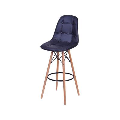 Banqueta Eames Dkr Botonê Preta