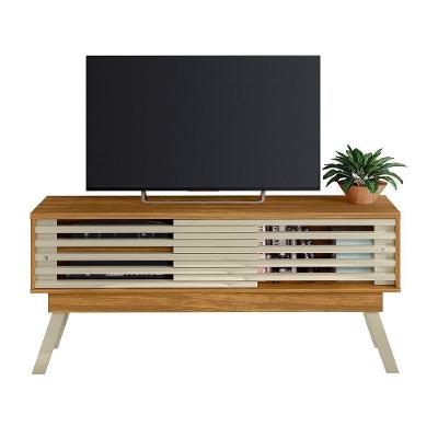 Aparador Bancada Para Sala Frizz 1.5 - 7 Decor Cumaru E Opala
