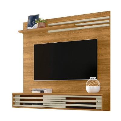 Painel Bancada Suspensa Para Tv 60 Polegadas Frizz Sublime - 7 Decor Cumaru E Opala