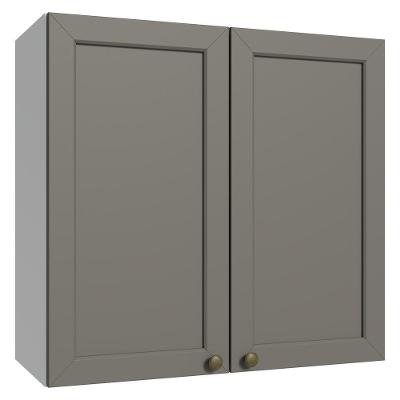 Armário Aéreo 70 Cm 2 Portas Branco/cinza Vik Madesa Branco/cinza