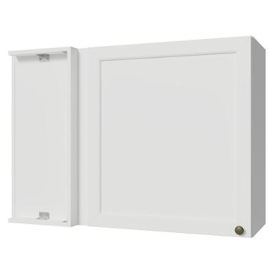 Armário Aéreo De Canto 1 Porta Branco Vik Madesa Branco
