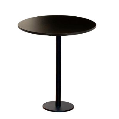 Mesa Pisa Beta Bistrô Fratini 107,50cm (a) Disco Redondo Preto Tampo Mdp Redondo Preto 80cm (l)
